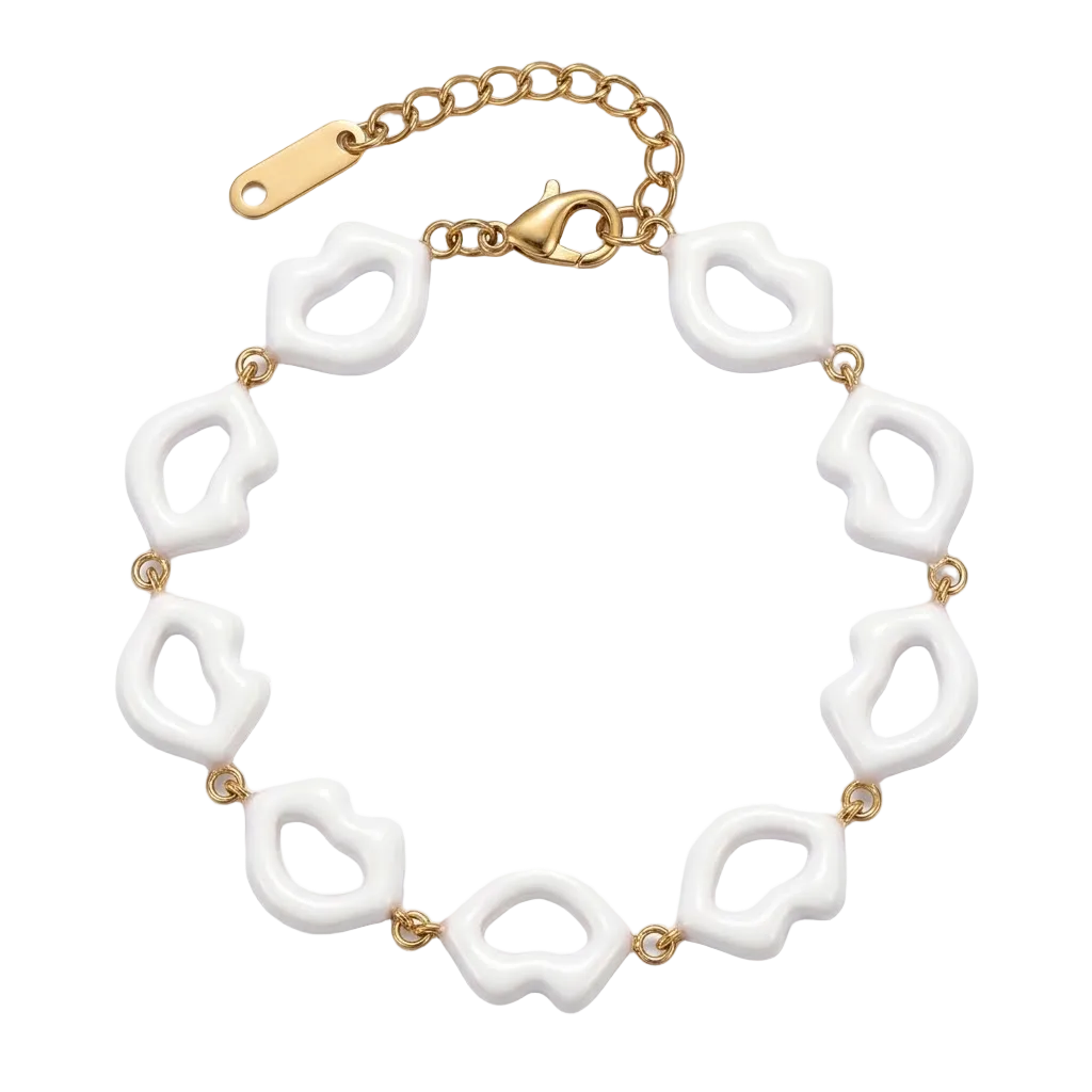 Bracelet « Le Baiser » white