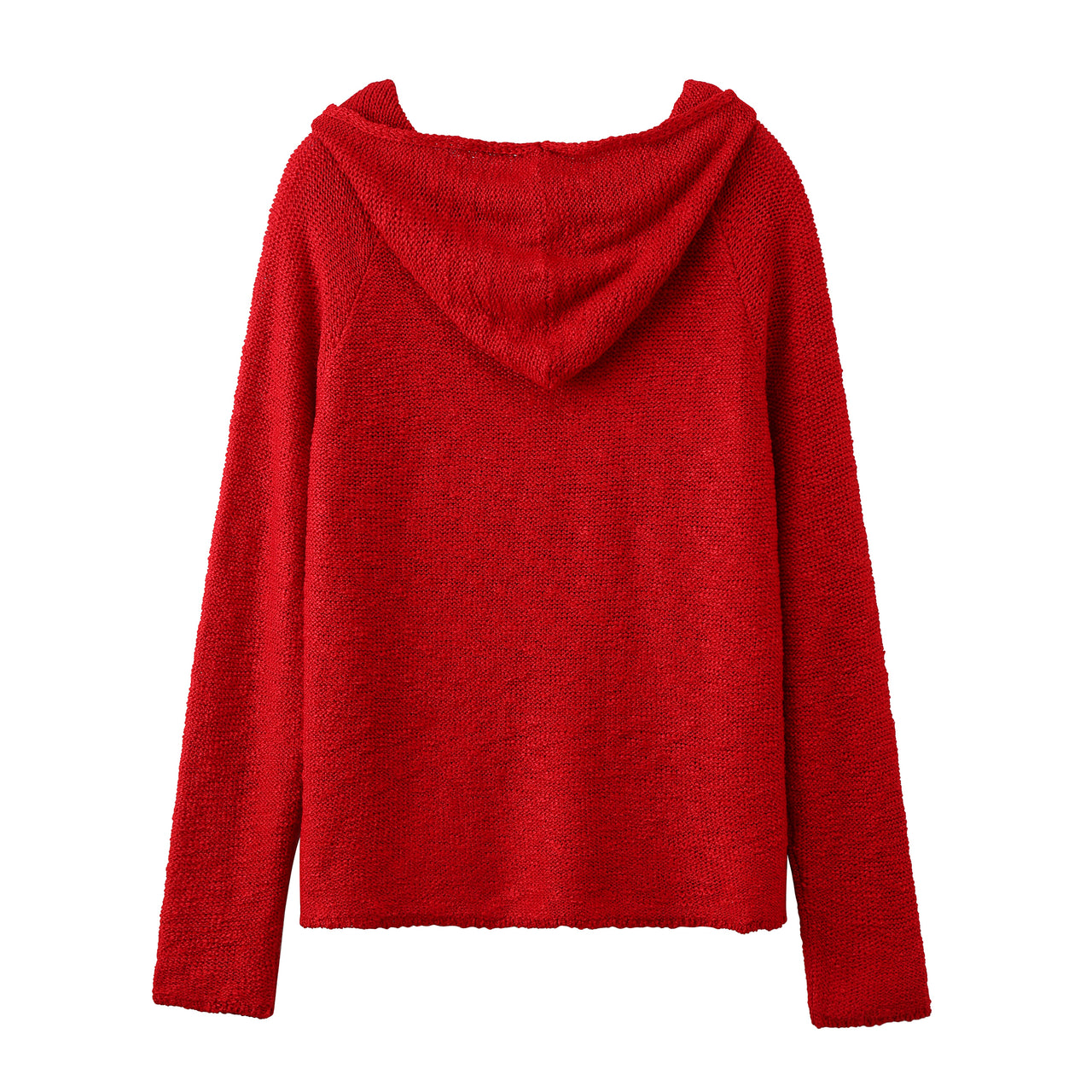 Knitted hoodie "Le Coquelicot" women