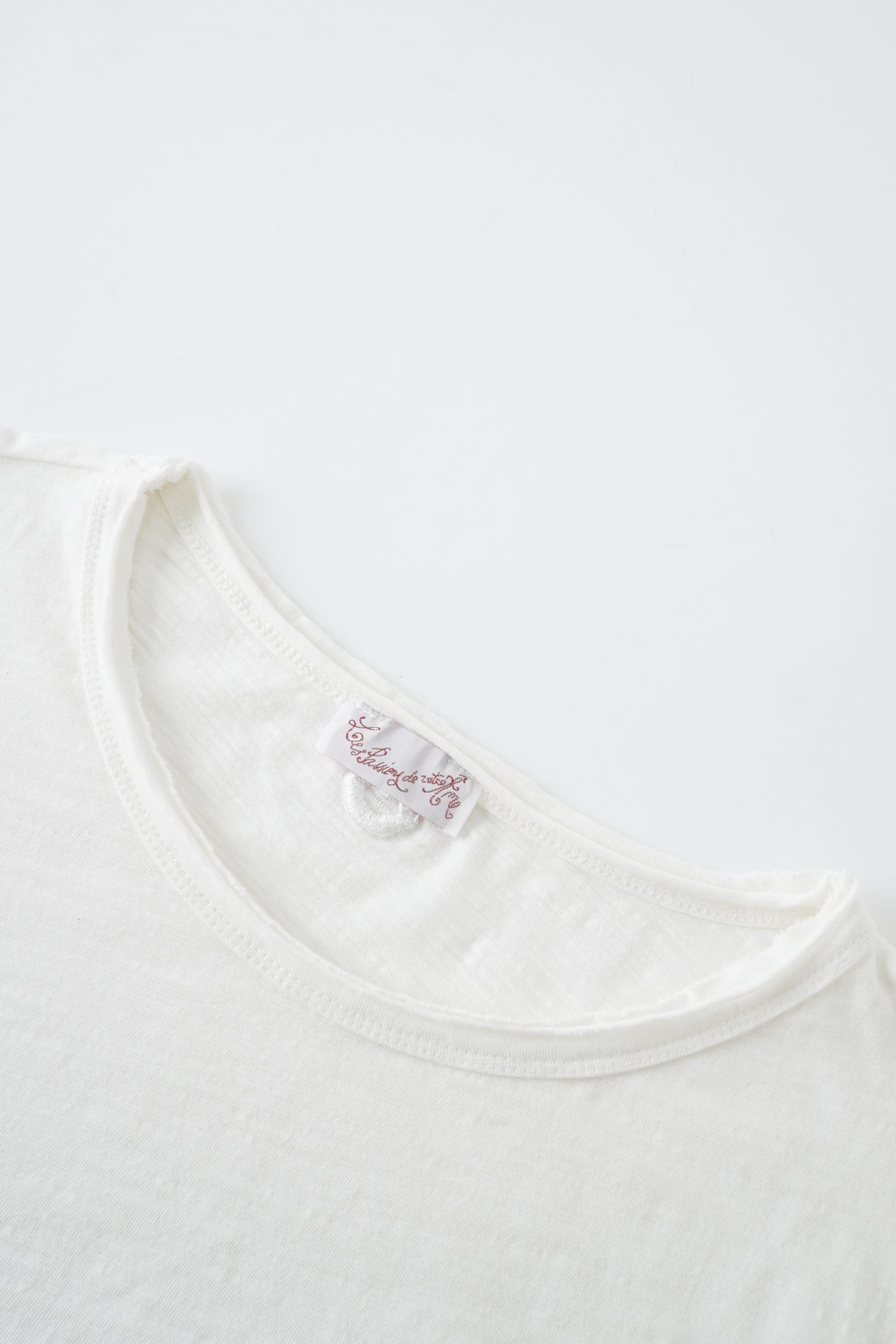 Triple White Slub Cotton